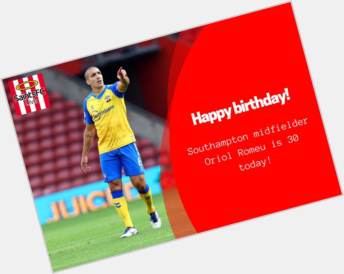 Happy birthday to midfielder Oriol Romeu.

Let\s hope he can celebrate with a win this weekend 