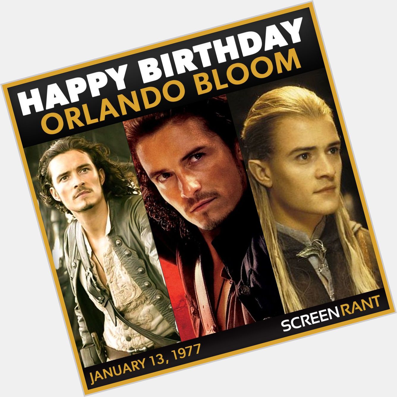 Happy Birthday to the one and only Orlando Bloom! Share some of your favorite roles with us. 