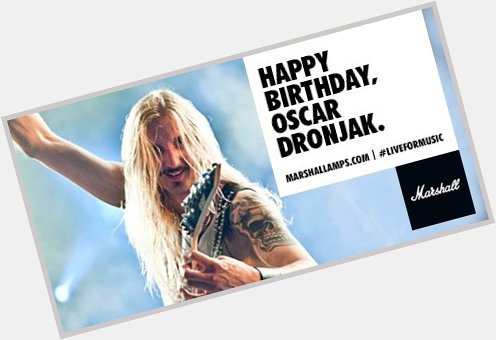 Happy Birthday to the Swedish metal king, Oscar Dronjak of  