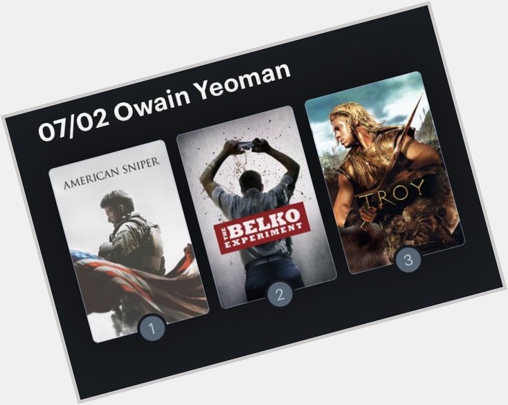 Hoy cumple años el actor Owain Yeoman (43) Happy Birthday ! Aquí mi miniRanking: 