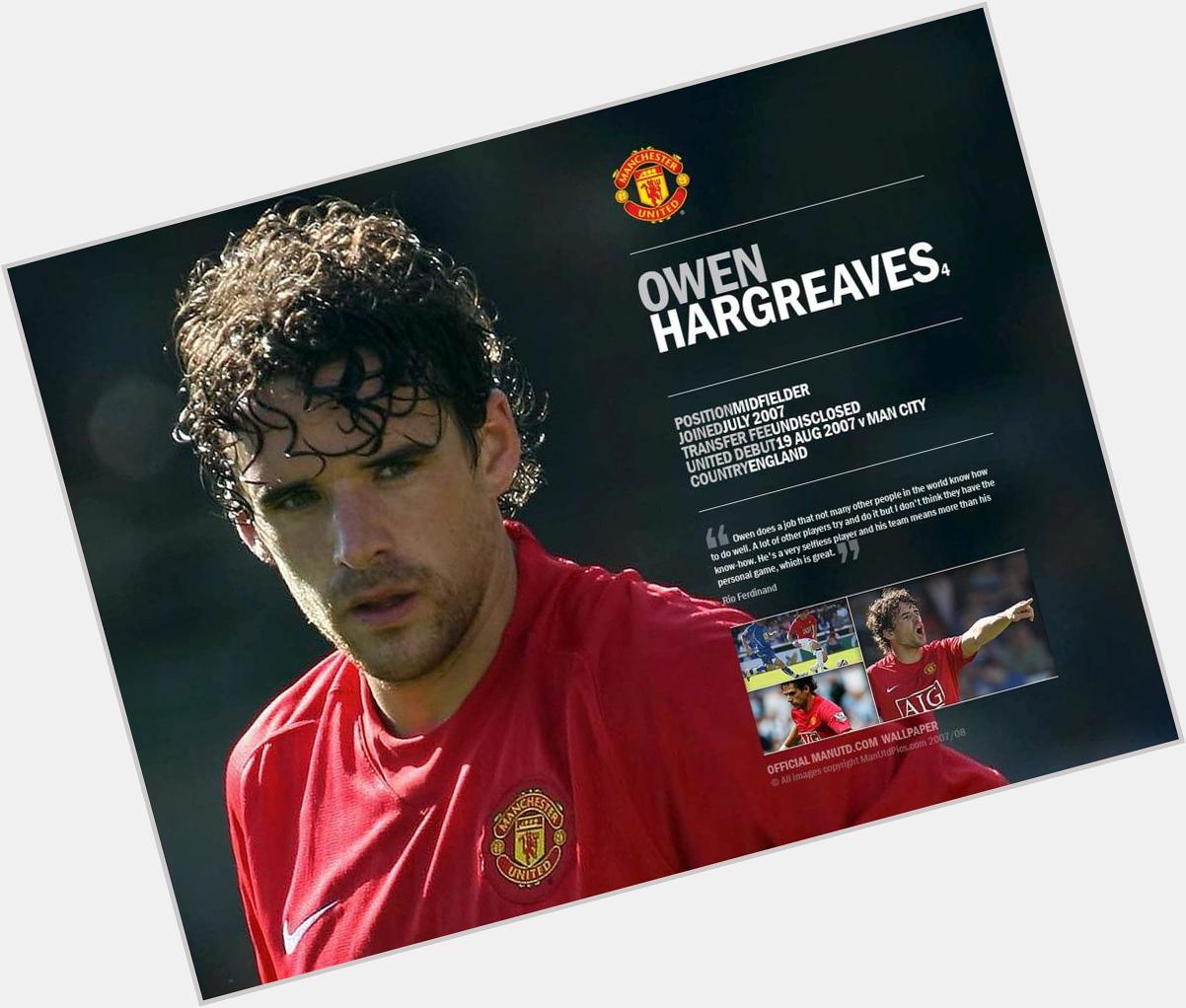 Happy Birthday untuk eks United (dan City), Owen Hargreaves yang kini berusia 34 tahun.  
