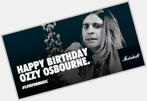 Happy birthday to the Prince of Darkness himself, Ozzy Osbourne 