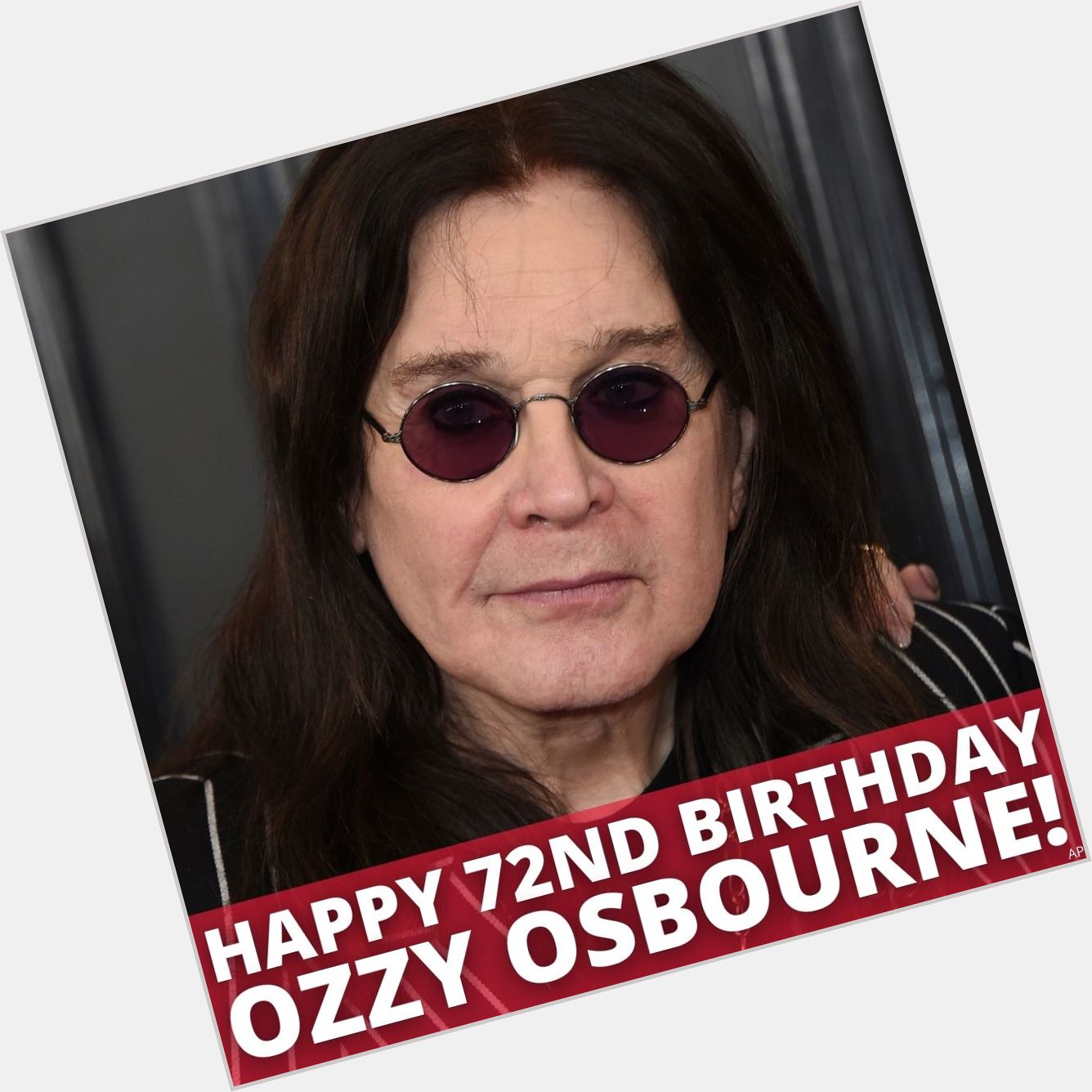 Ozzy Osbourne is turning 72 today! Happy Birthday, Ozzy! 