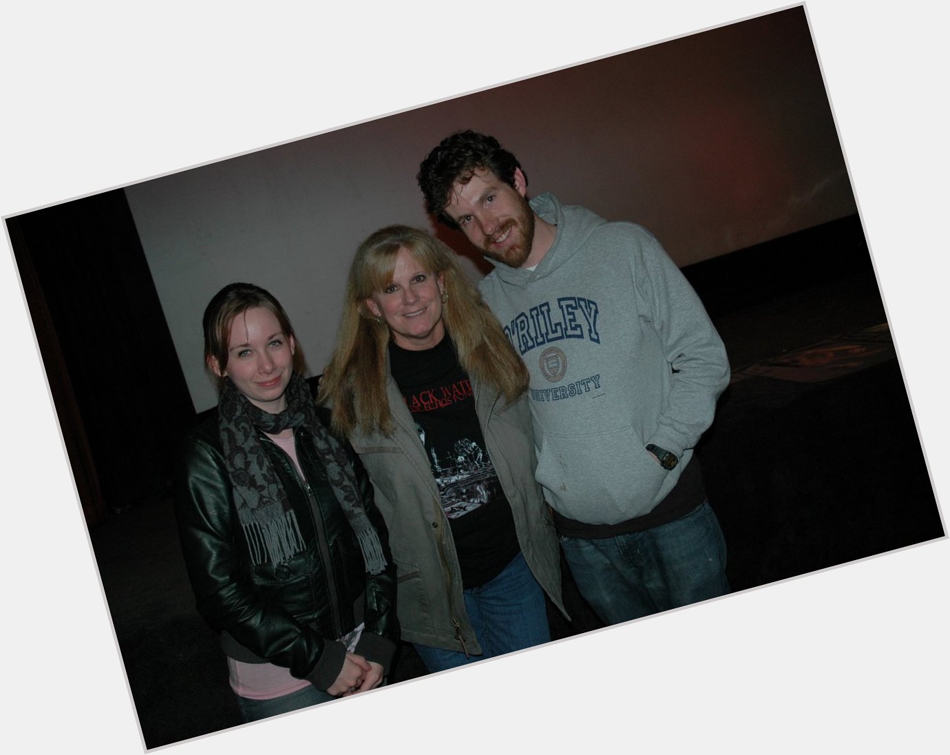 Happy birthday to PJ Soles! Here\s Jesse and me with the birthday girl for a Carrie screening at the ! 