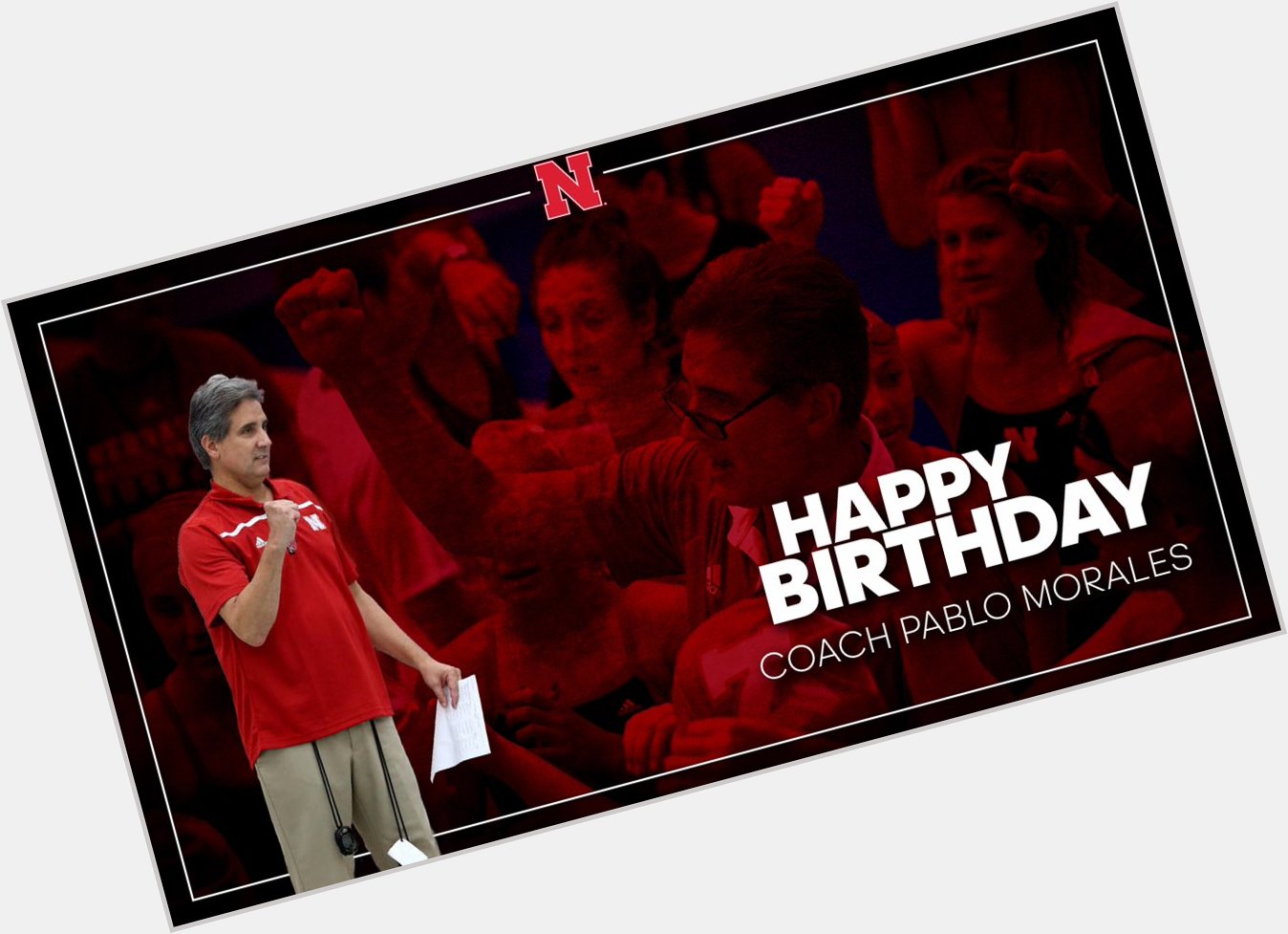  help us wish head coach Pablo Morales a happy birthday!      :  
