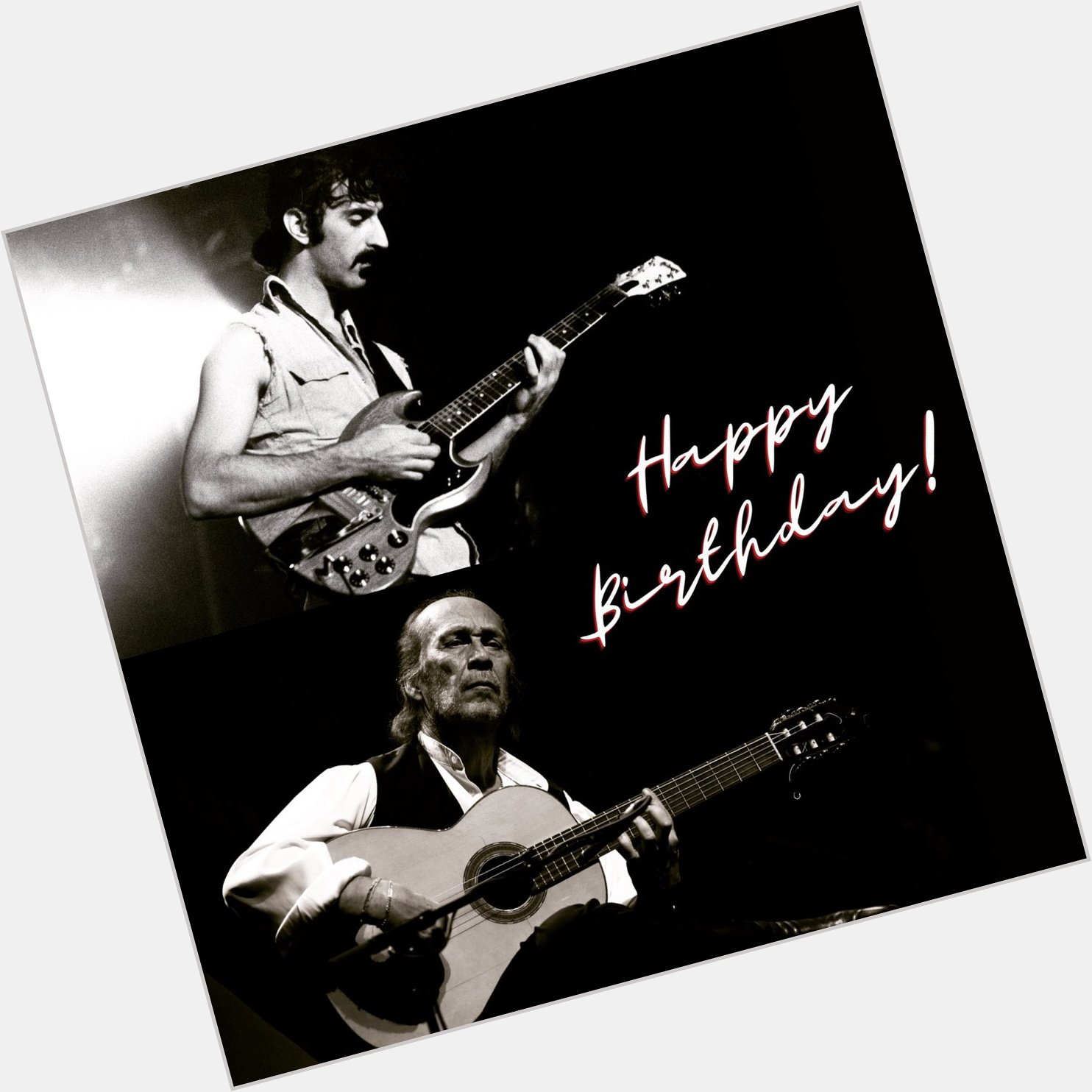Happy birthday to both of these incredible musicians, Frank Zappa & Paco de Lucía! 