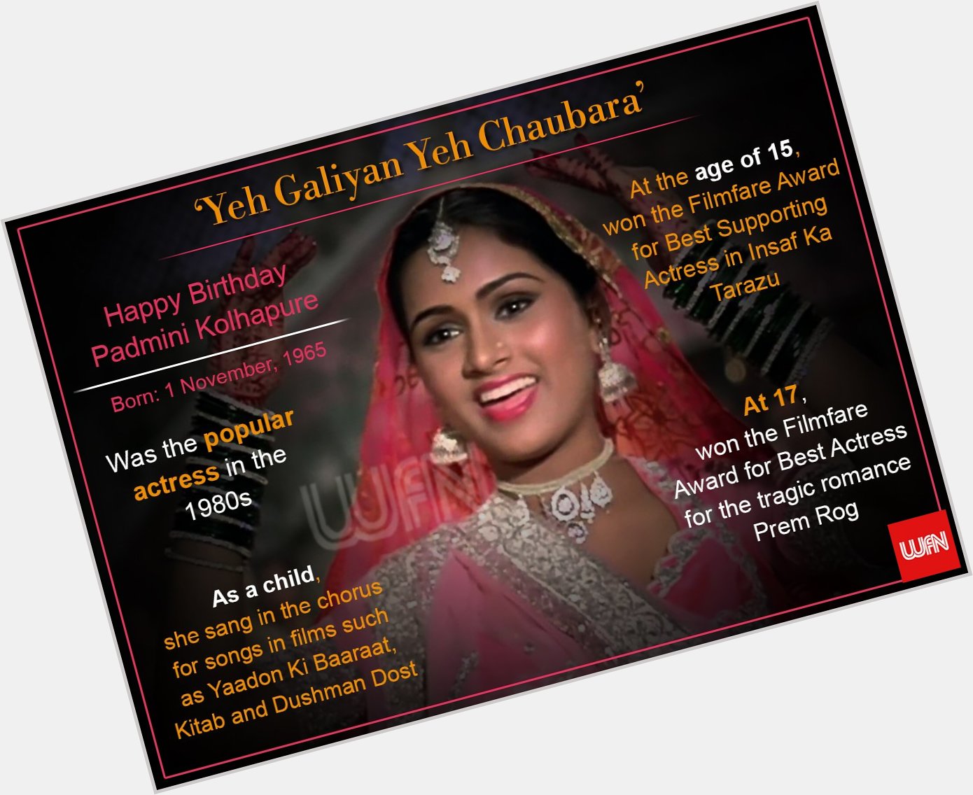 Wish you a very happy birthday Padmini Kolhapure  