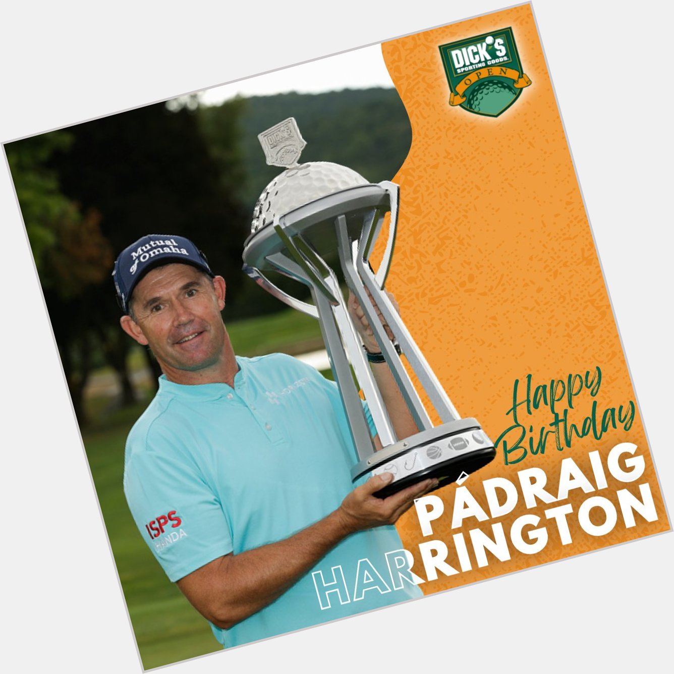 Happy Birthday to our 2022 Champion, Pádraig Harrington! 