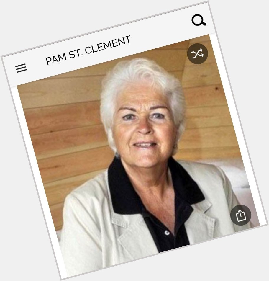 Happy birthday to this great actress.  Happy birthday to Pam St. Clement 