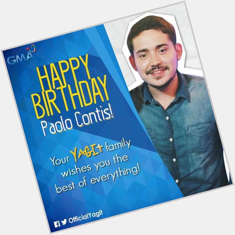 Happy Birthday Paolo Contis! We all admire you for your wit and versatility as an actor. 