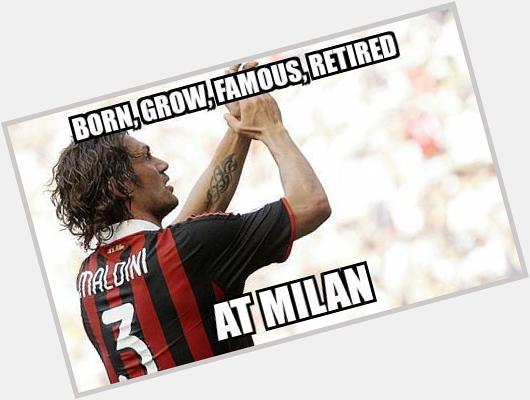 Happy birthday to the legendary Paolo Maldini, 31 years of loyalty, auguri capitano    