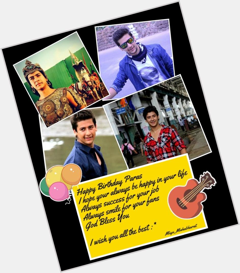 Happy Birthday my Paras Arora God Bless you and wish u all the best          