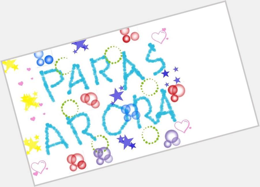  Happy Birthday Paras Arora
Wish you all the best,,,
May God bless you
I\m sorry if you not like 