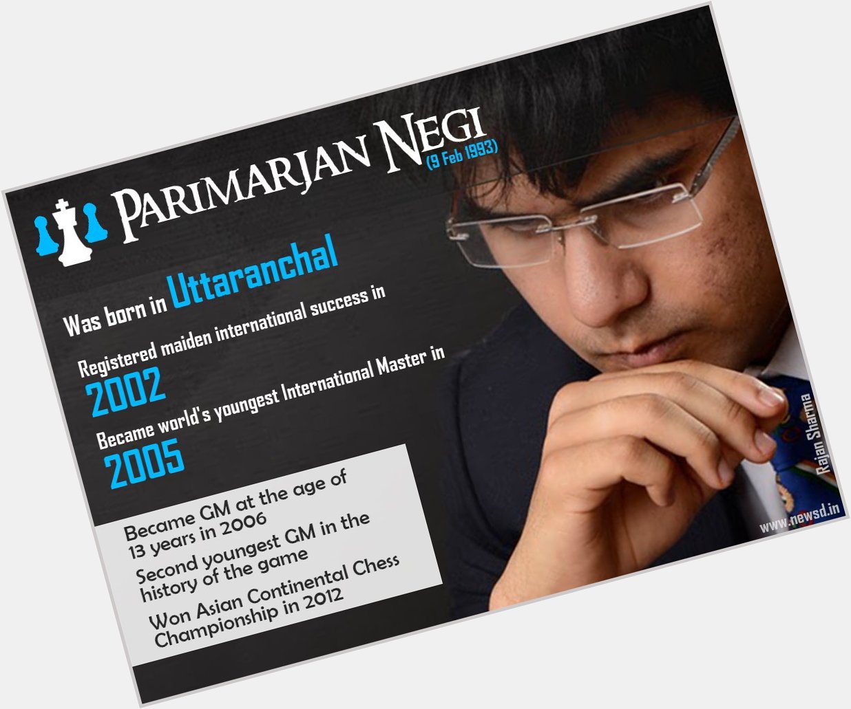 Happy birthday Youngest Grandmaster in India, Parimarjan Negi. 