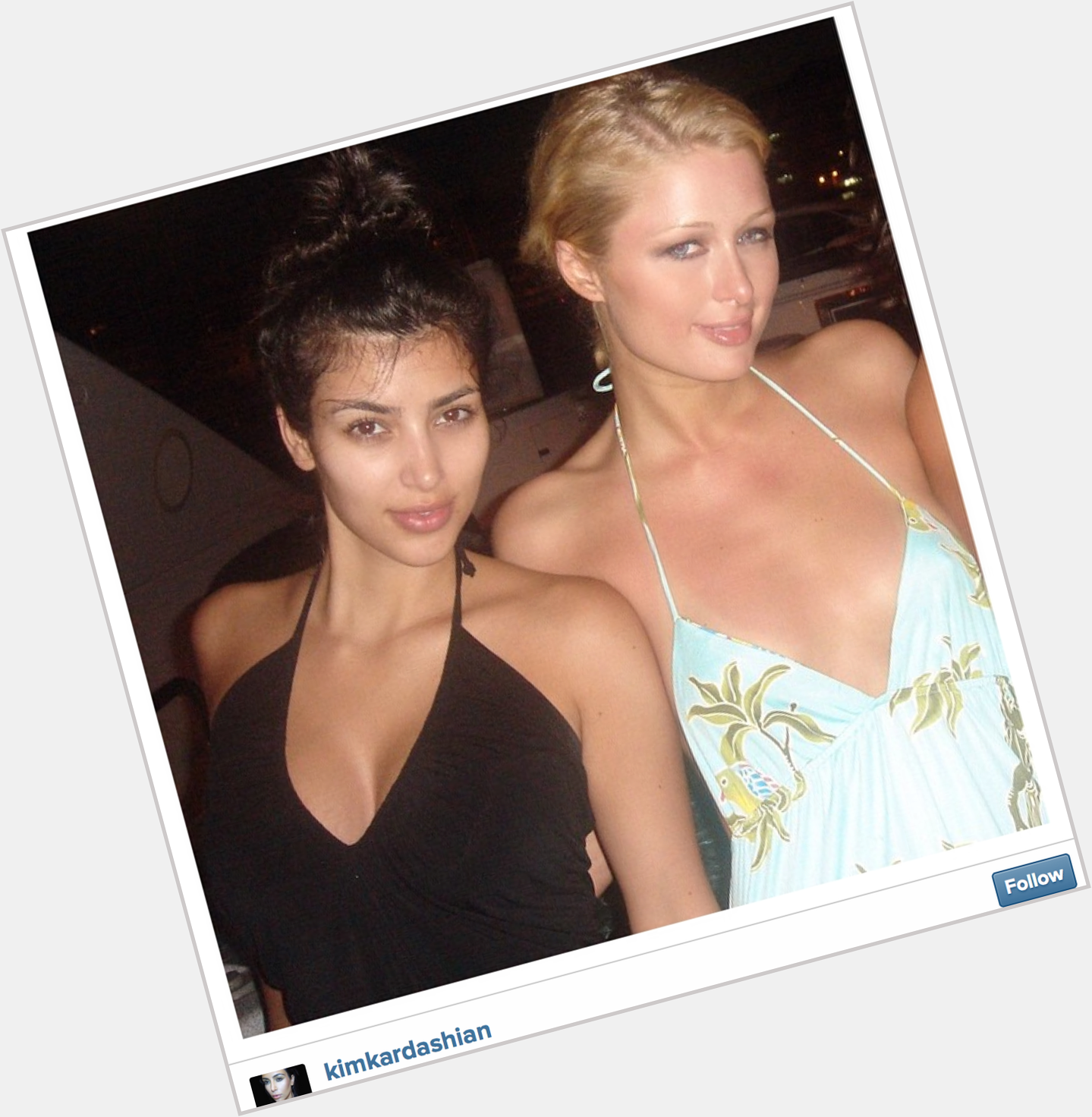 Kim Kardashian and Paris Hilton had their posing sorted back in 2006  