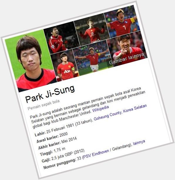 Happy Birthday buat Park Ji-Sung, pemain asal KorSel, klub PSV Eindhoven & Manchester United, skrng dia sdh pensiun 