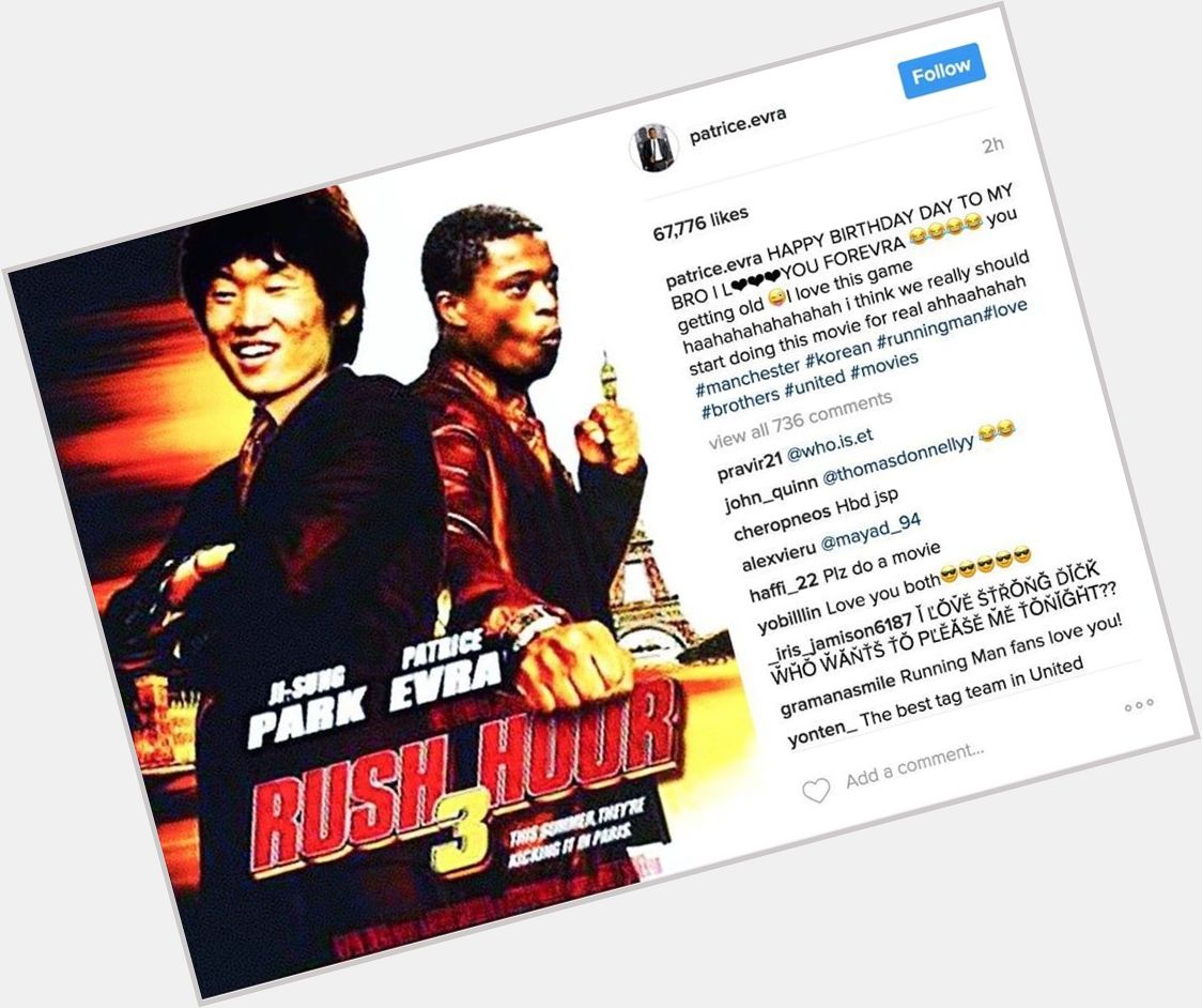 Hilarious: Checkout Patrice Evra s Happy Birthday Instagram message to Park Ji-Sung  