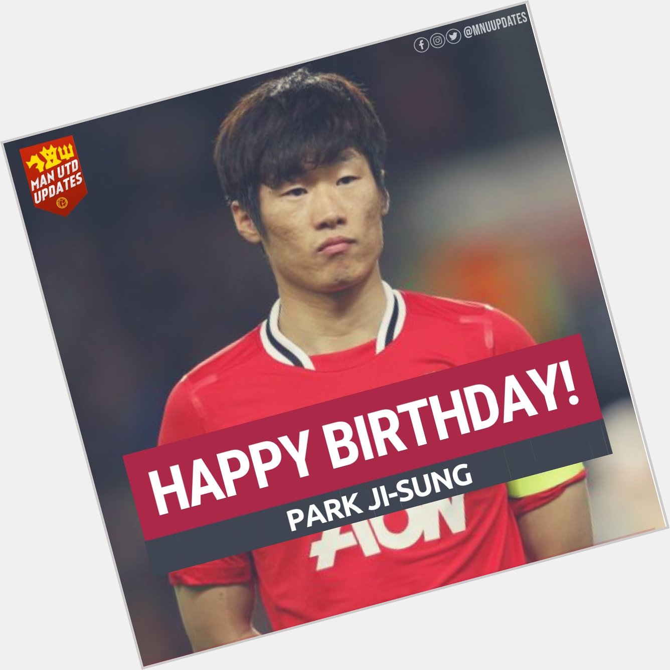 Happy 39th birthday to ex red Park Ji-sung.    