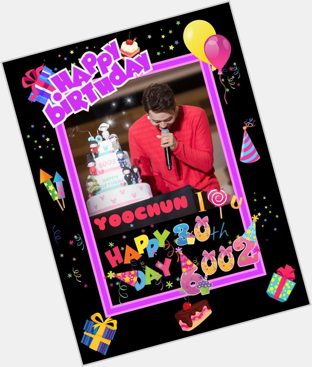 Happy Birthday Park Yoochun oppa~ Happy 6002 day *\\(^0^)/*    