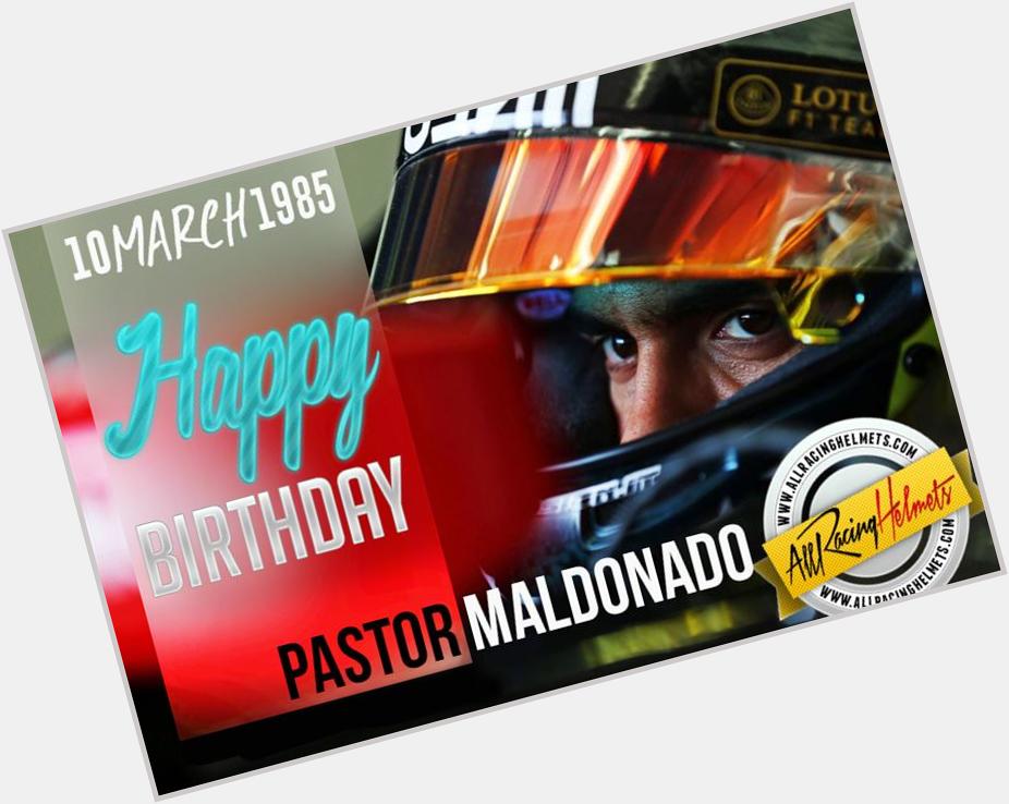 We wish Pastor Maldonado a happy birthday! 