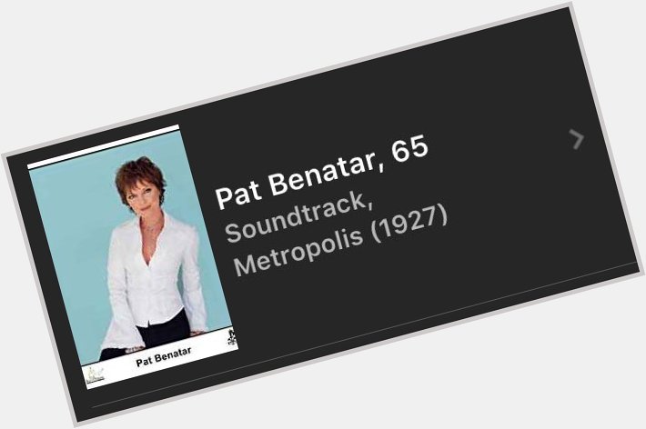 Happy birthday to the goddess of rock pat benatar 