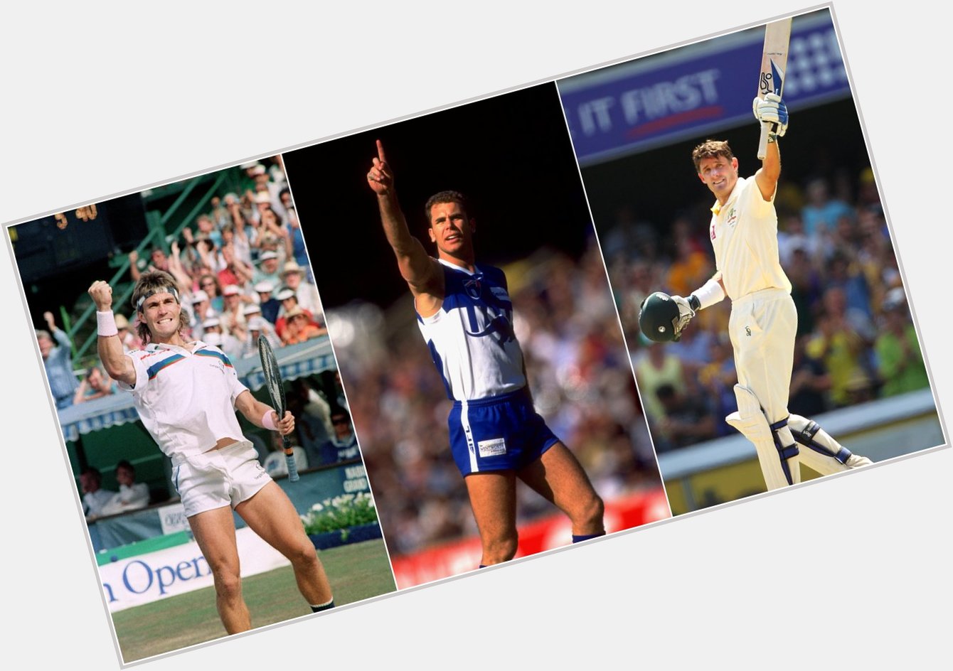 Happy birthday Pat Cash, Wayne Carey and Michael Hussey.

Three legends of Australian sport. 

One special day. 