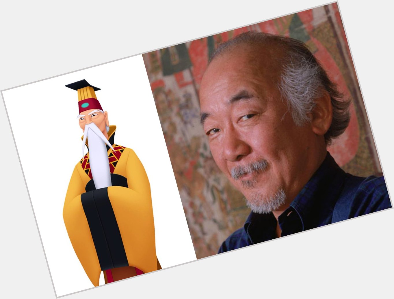 Happy 83rd birthday to the late Pat Morita who voiced the Emperor of China in II! 