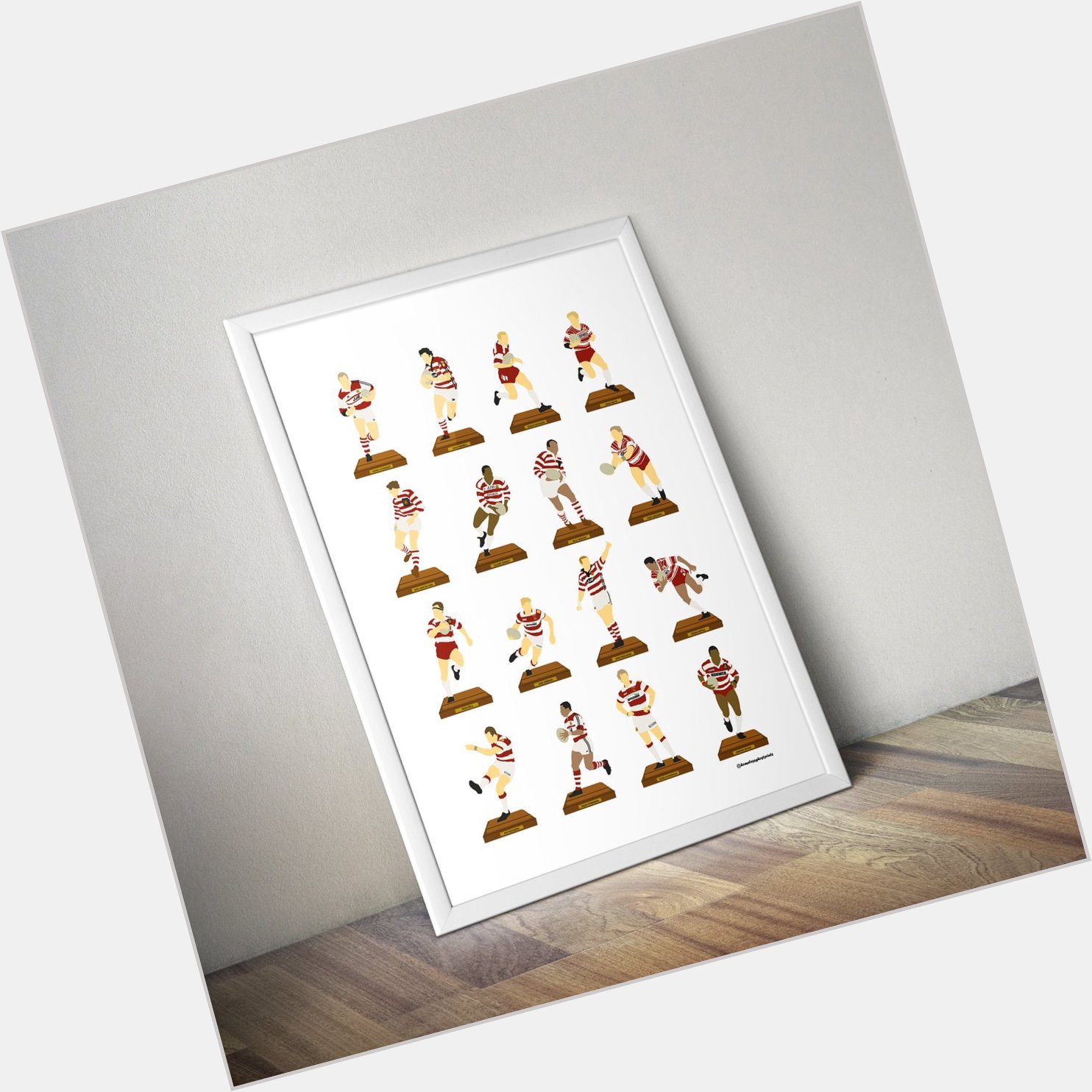 Happy Birthday to Wigan Warriors legend Pat Richards. He features on our legends print   
