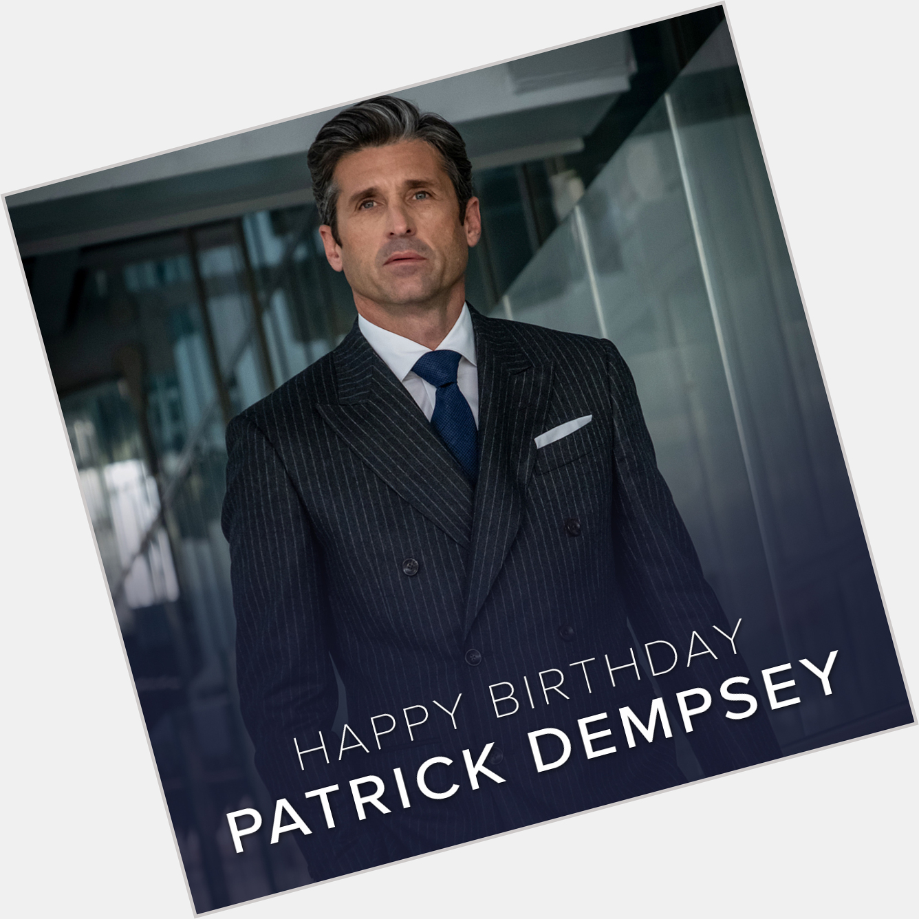 All about the money. Happy Birthday, Patrick Dempsey! 