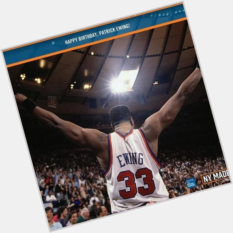 A huge happy birthday to Knicks legend Patrick Ewing! 