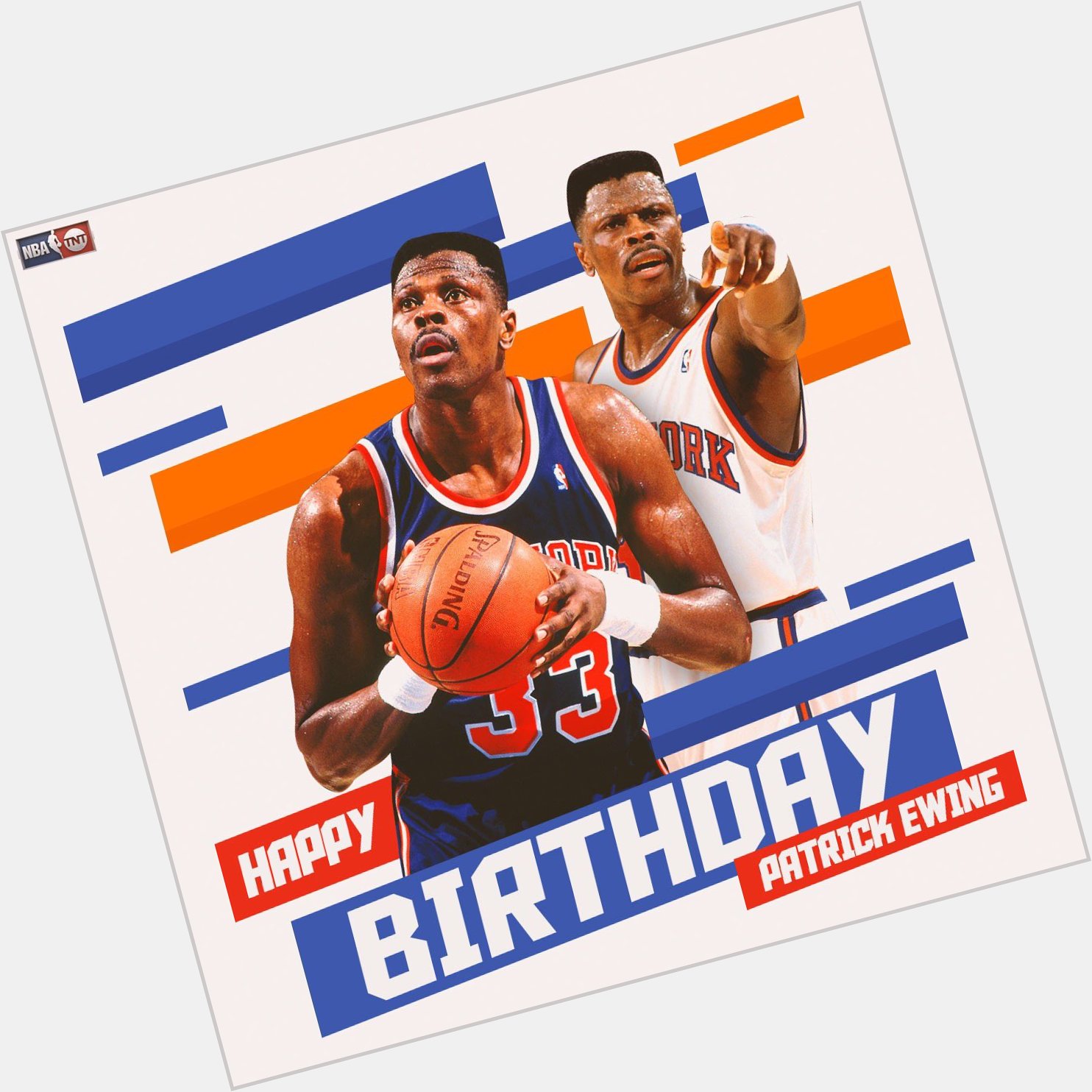 To help us wish 11x All-Star and legend, Patrick Ewing a Happy Birthday! 