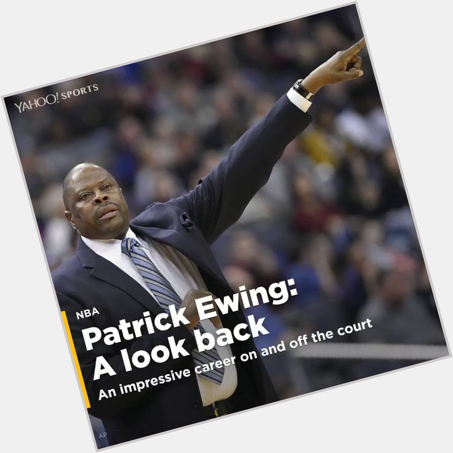 Happy 56th birthday, Patrick Ewing!

What\s your favorite Patrick Ewing moment? 