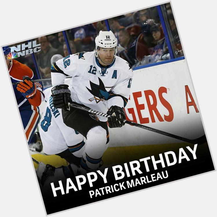   Happy Birthday Patrick Marleau!    