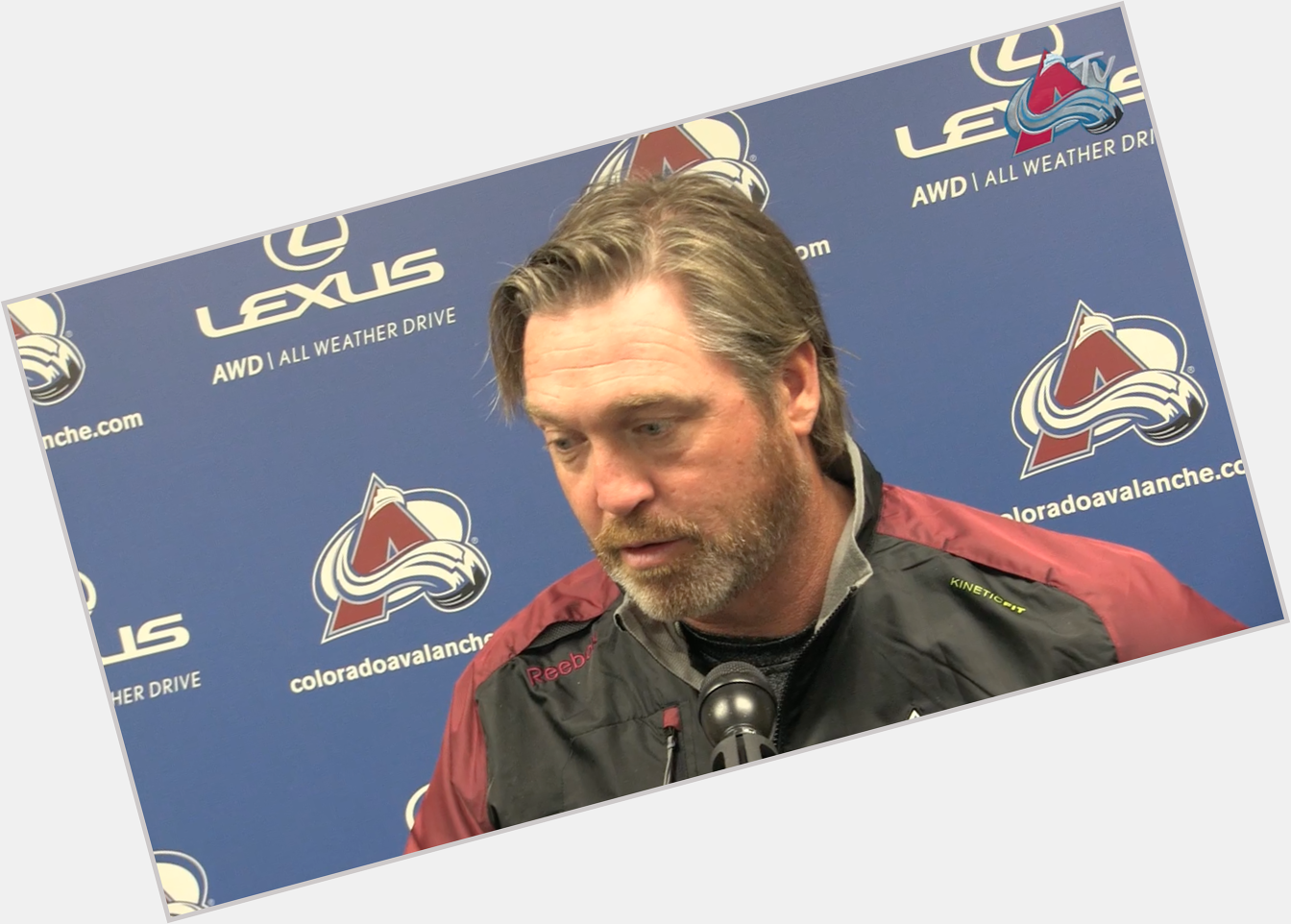HAPPY BIRTHDAY, COACH  Avalanche: coach Patrick Roy gives an update on the team after today s practice.
