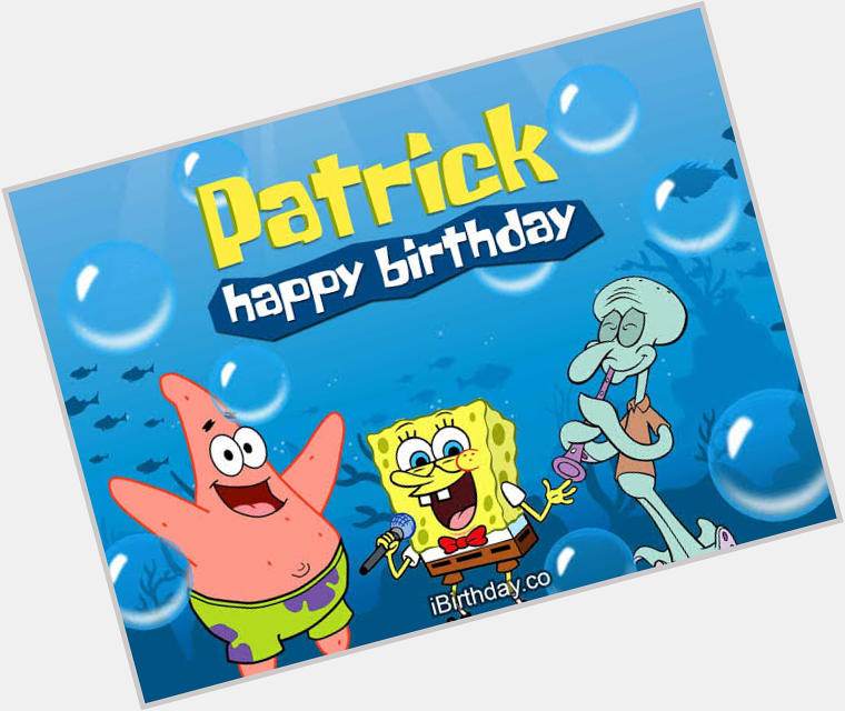  Happy birthday Patrick Star, bff to Spongebob   ....more life and blessings dear 