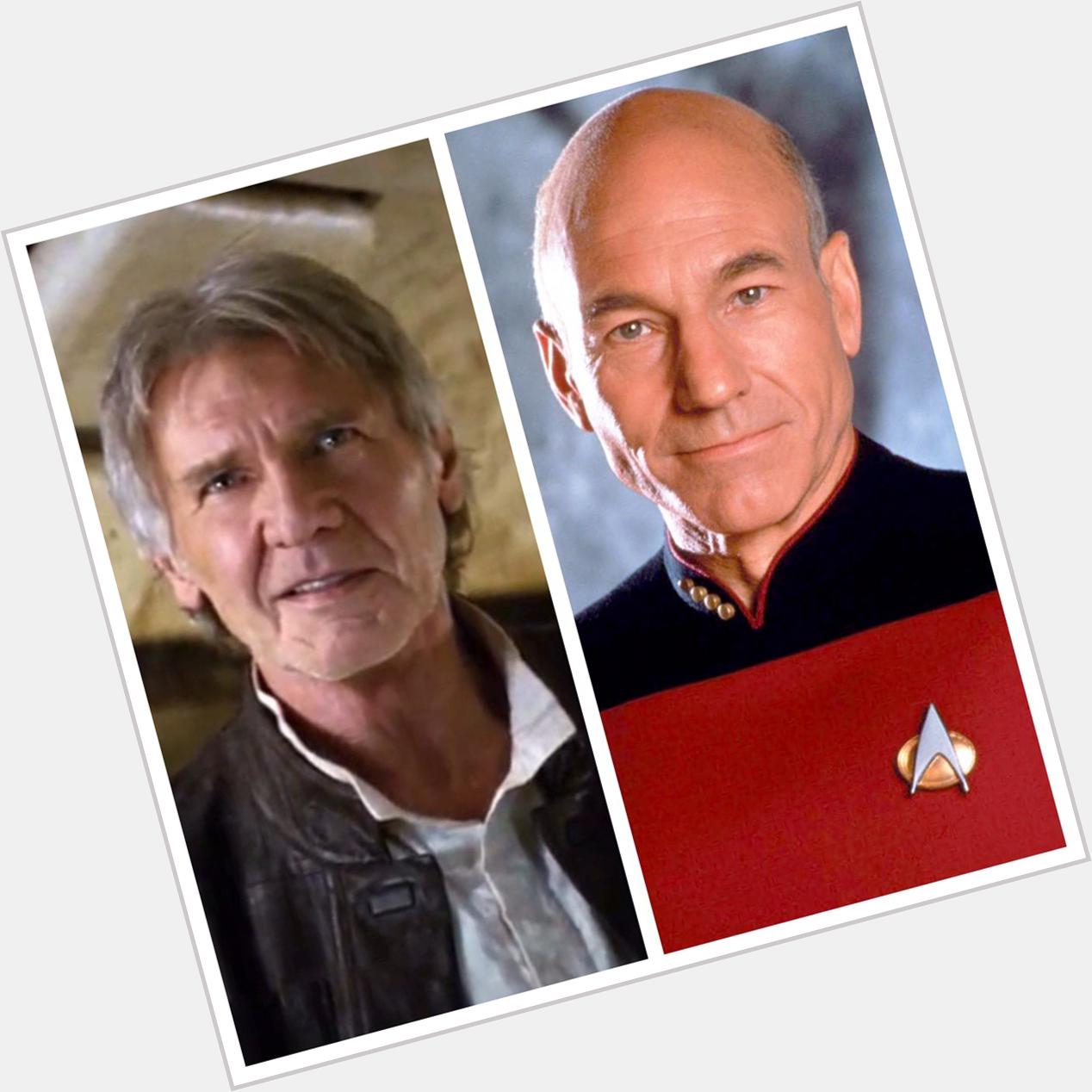 Wishing a very Happy Birthday to Harrison Ford and Sir Patrick Stewart!  