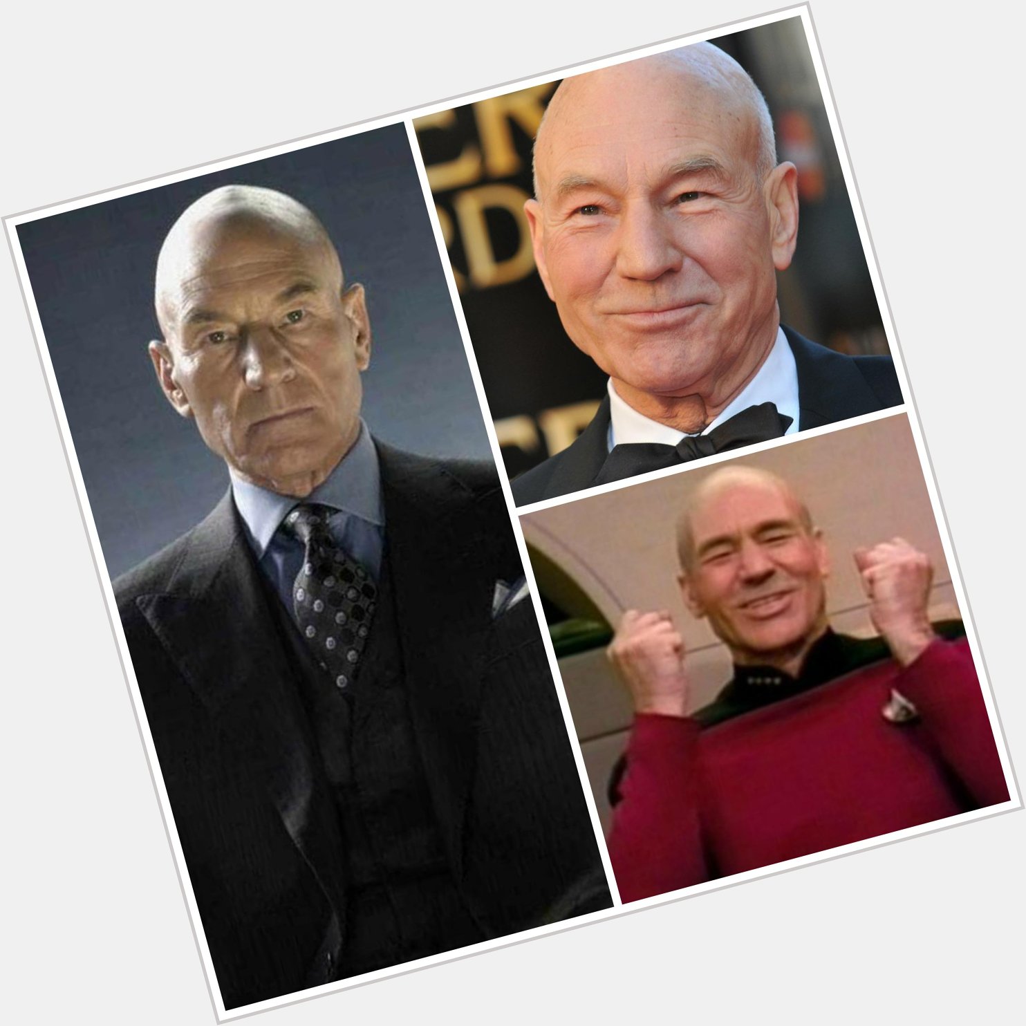 Happy birthdayyyyy\" Today is Patrick Stewart\s birthday too!  Happy birthday Picard and Professor X! 