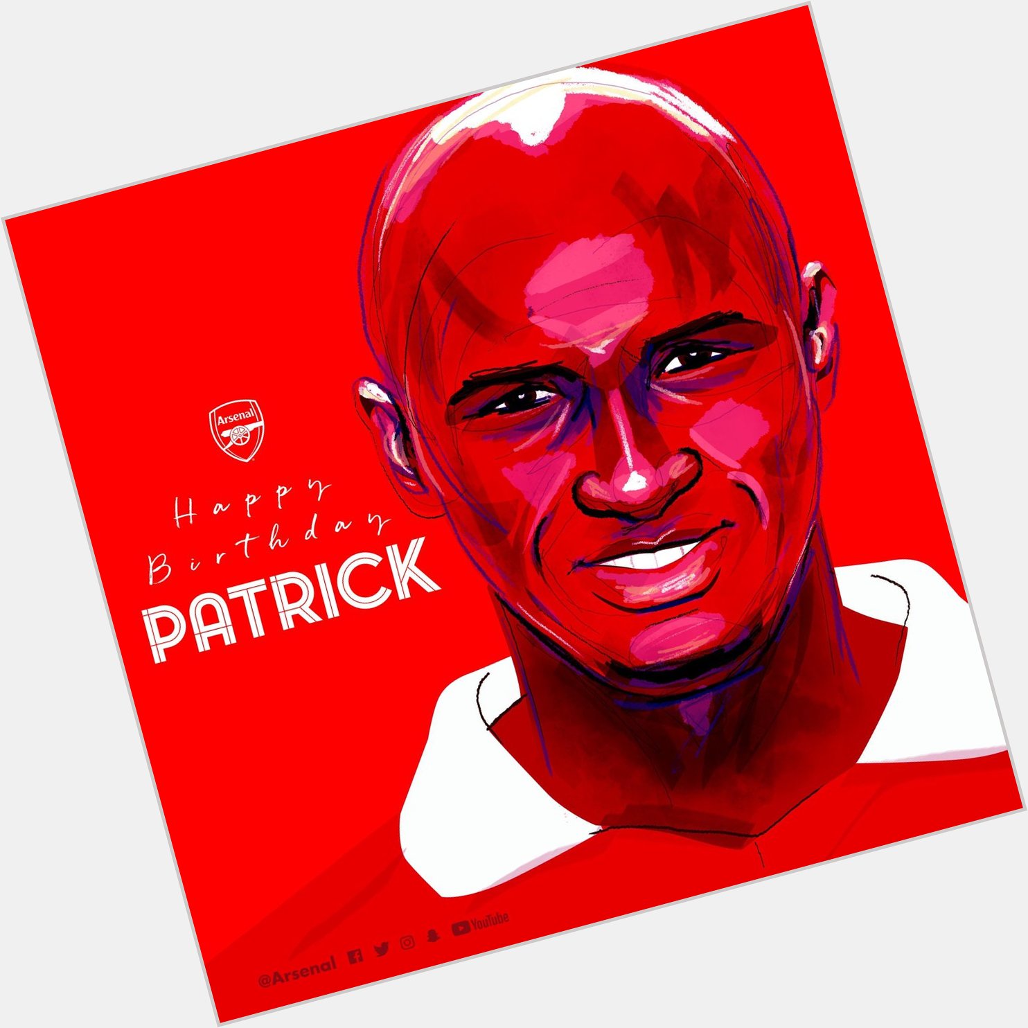 Happy birthday to one of the greatest ever players in Arsenal\s history - Patrick Vieira turns 42 today. 