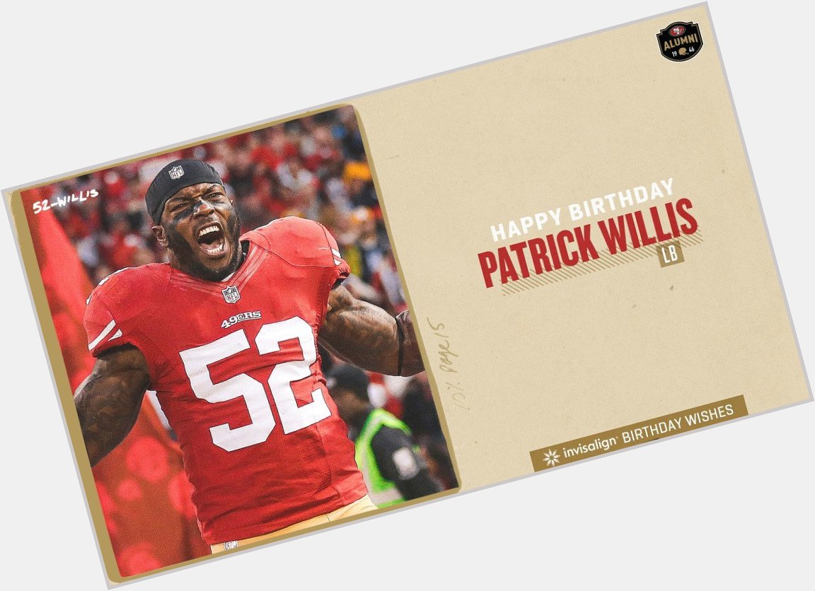 Happy birthday to all-time great, Patrick Willis  