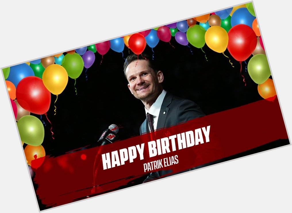 Happy Birthday to legend Patrik Elias!   