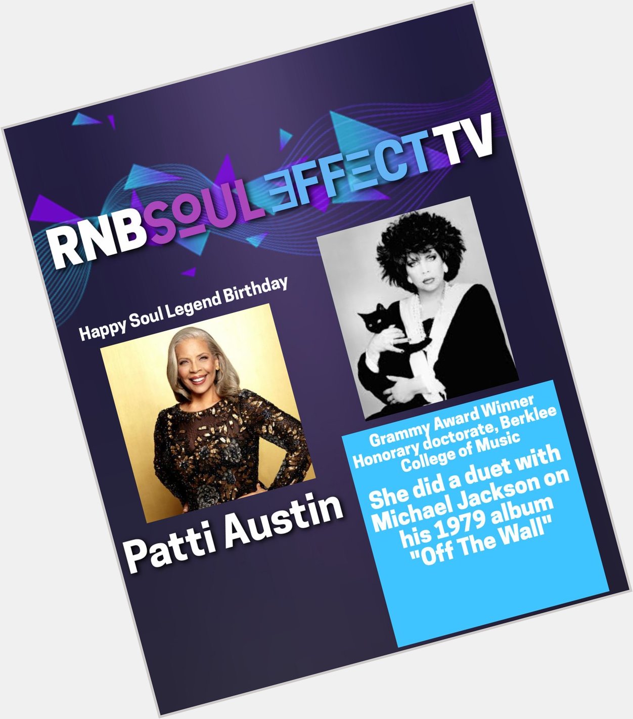 Happy Soul Legend Birthday
Patti Austin 
