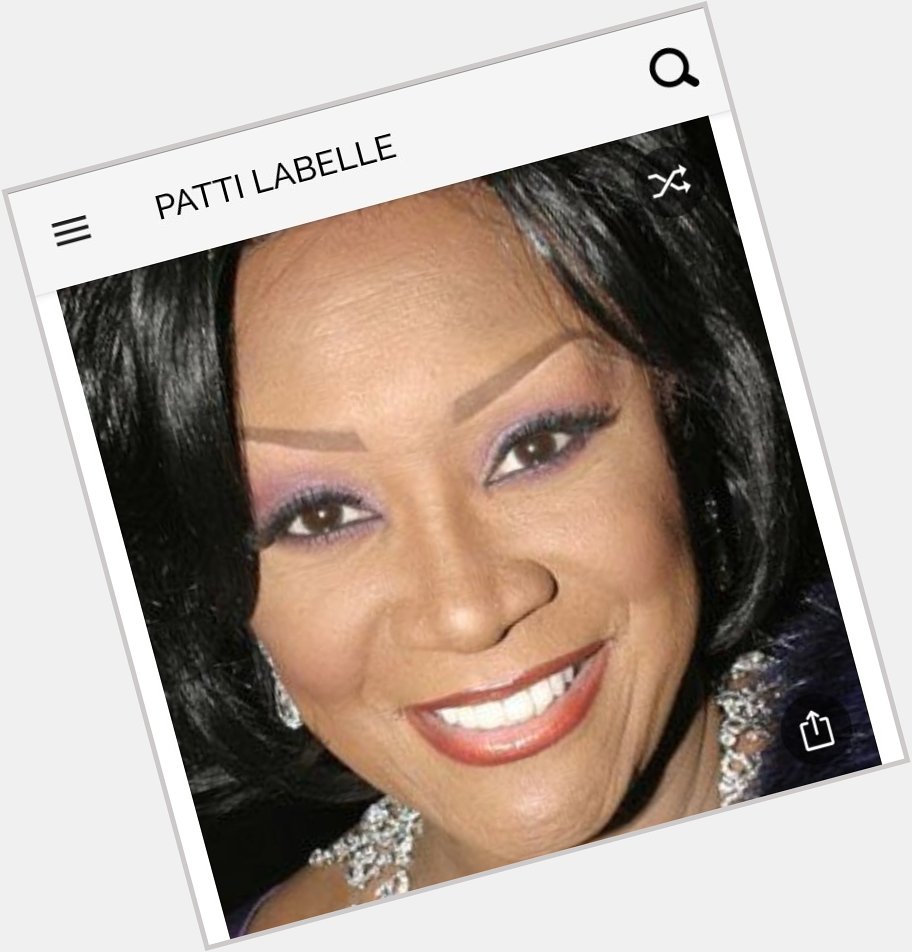 Happy birthday to this wonderful singer.  Happy birthday to Patti Labelle 