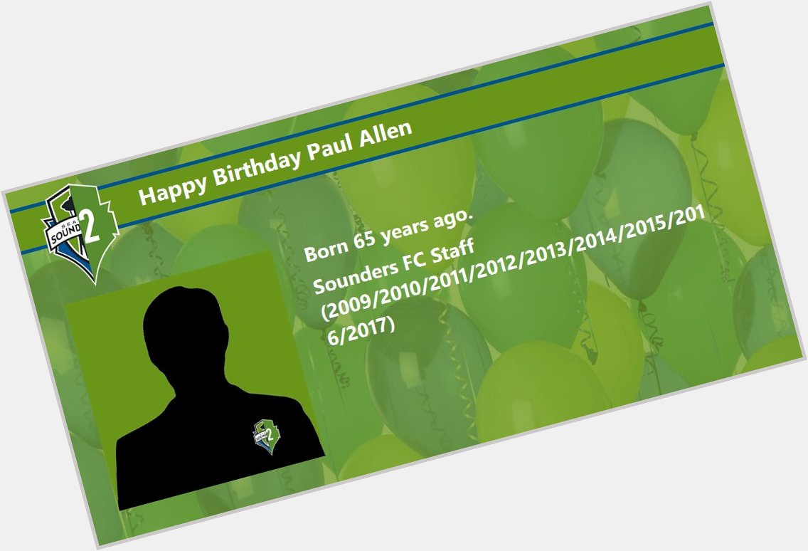 Happy Birthday Paul Allen  