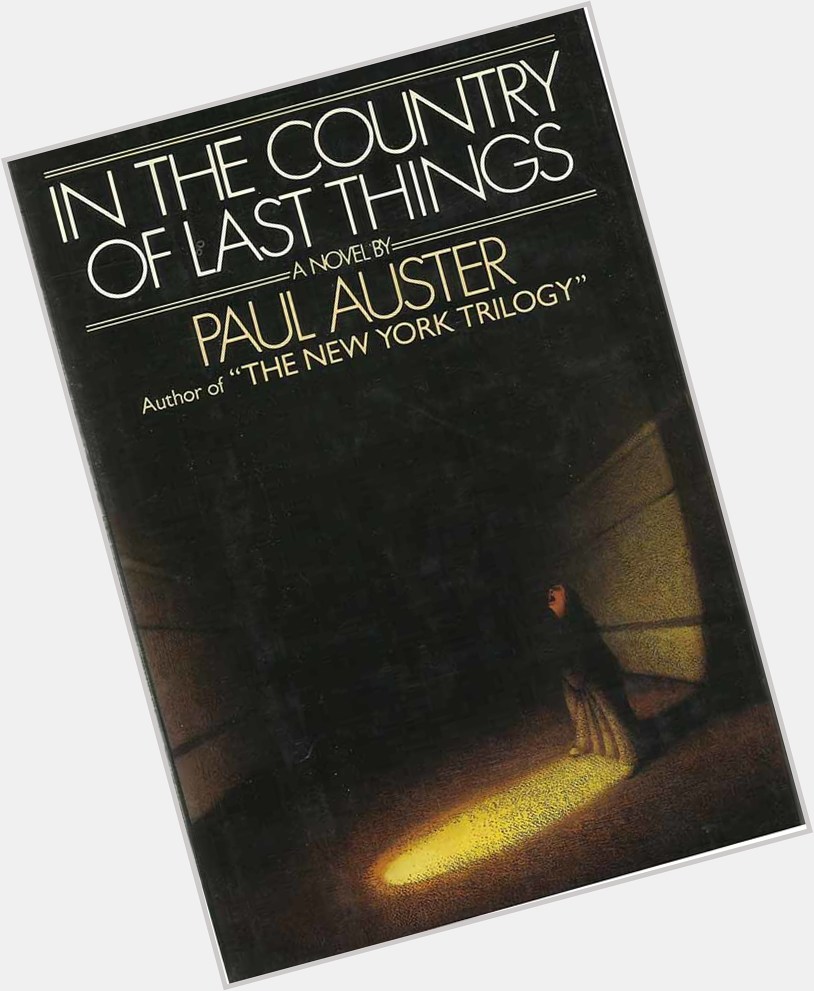 Happy birthday, Paul Auster: 

 