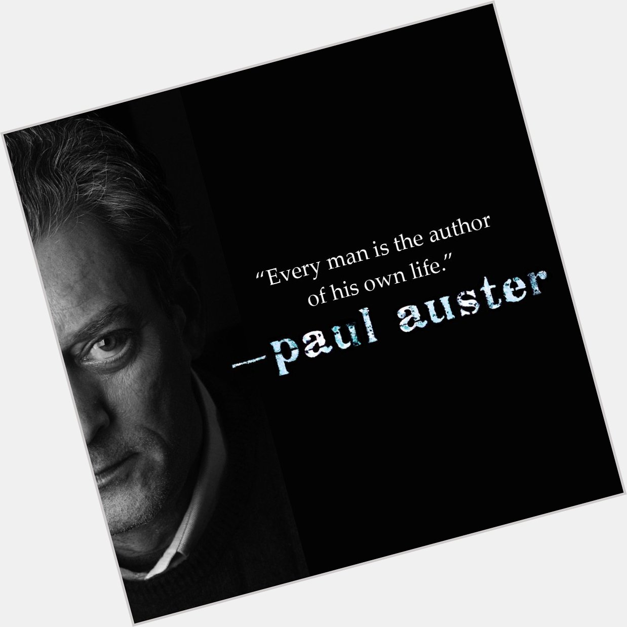 Happy Birthday to Paul Auster, truly the author of his own life. 