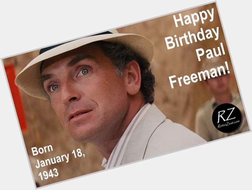 Happy Birthday to great actor Paul Freeman! 