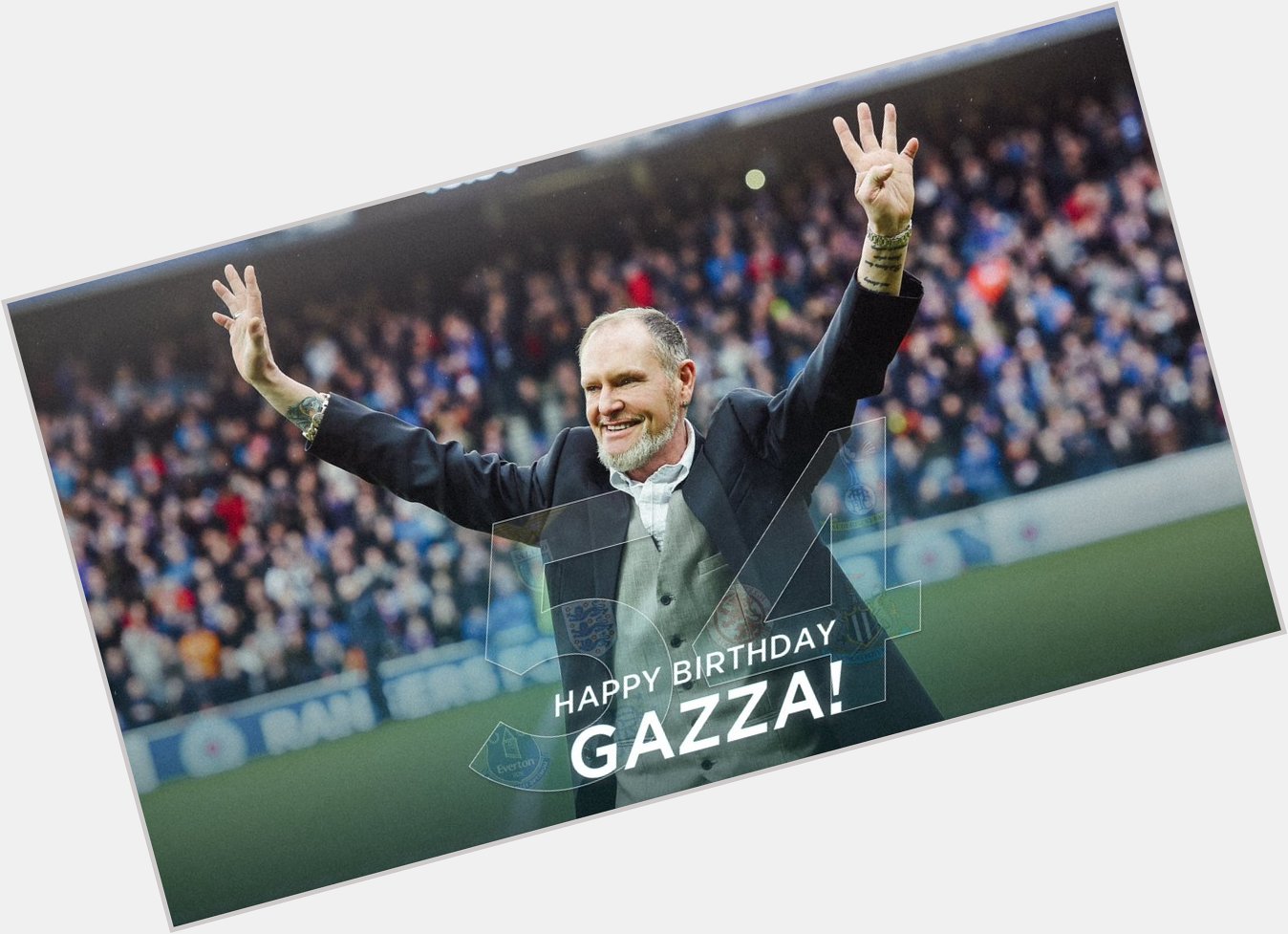 Happy Birthday to our legendary client Paul Gascoigne who turns 54 today!!         