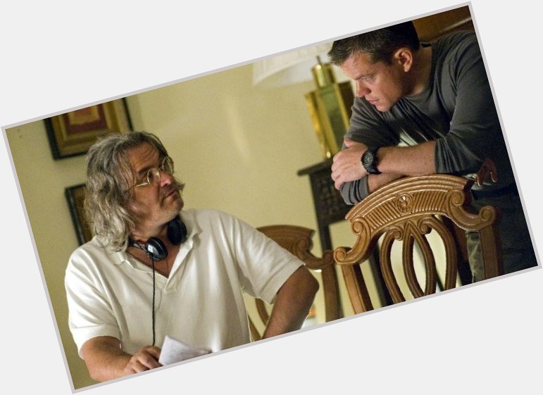 Happy Birthday Paul Greengrass. Here you are with Matt Damon on the set of Jason Bourne. 