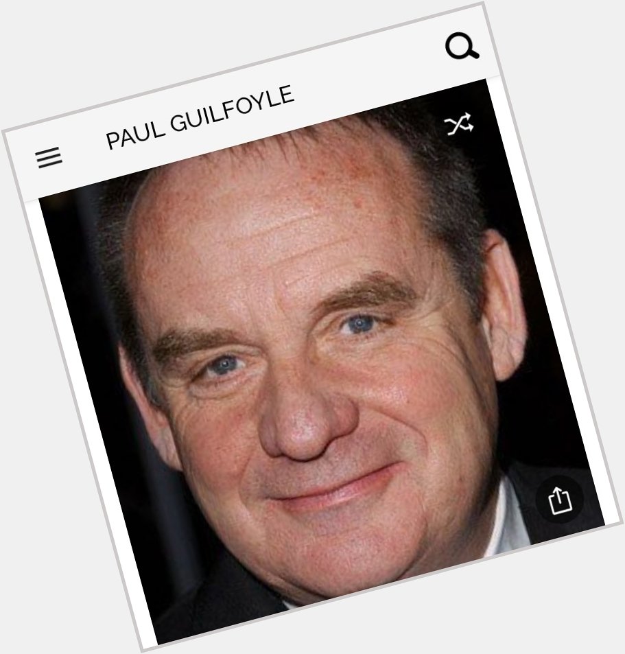 Happy birthday to this great actor.  Happy birthday to Paul Guilfoyle who is no relation to Kimberly 