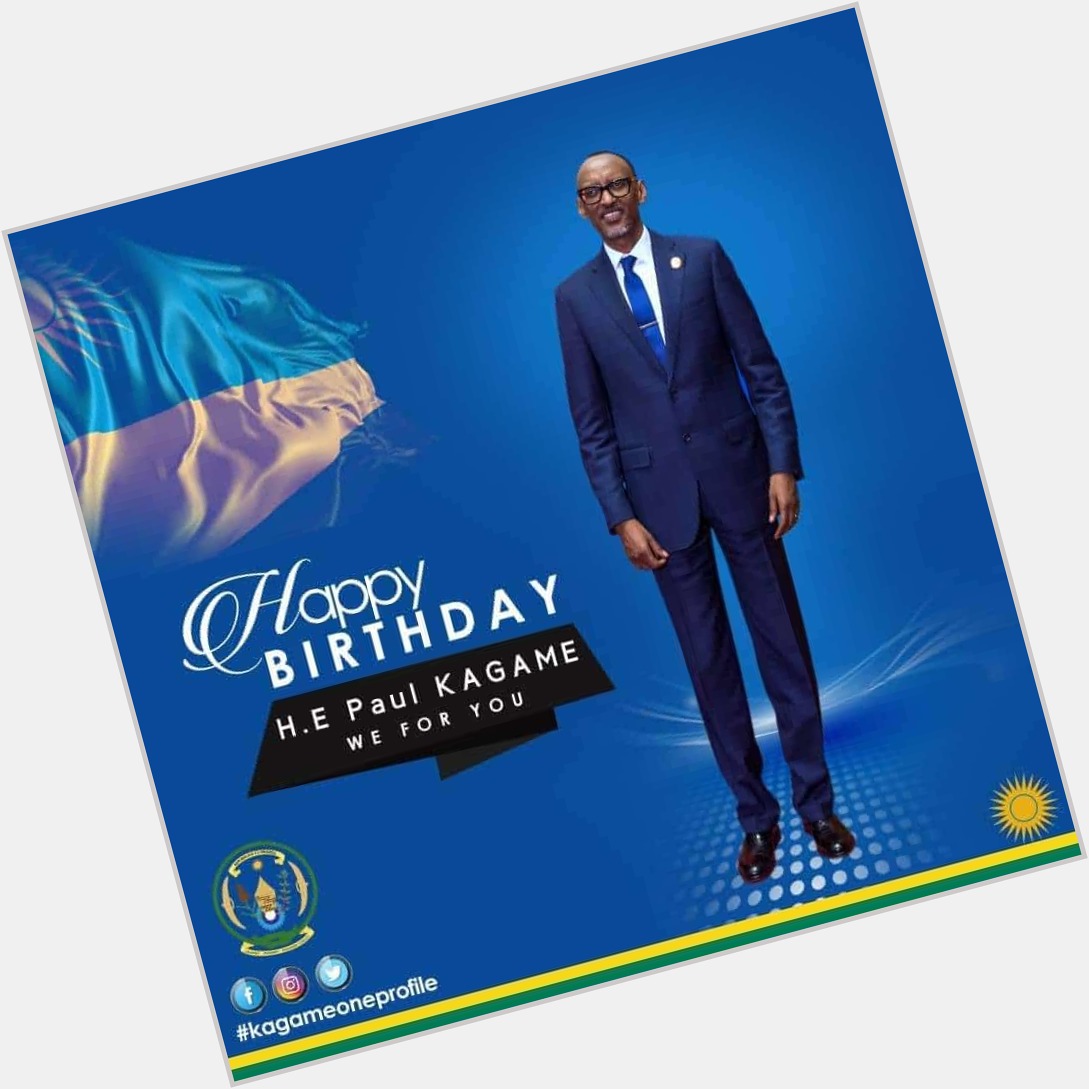 Happy Birthday to our lovely H.E Paul KAGAME.
Our living hero
A gift from God we for u 